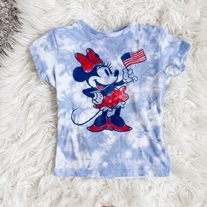 Disney | Blue Tie-Dye Patriotic Minnie Mouse T-Shirt